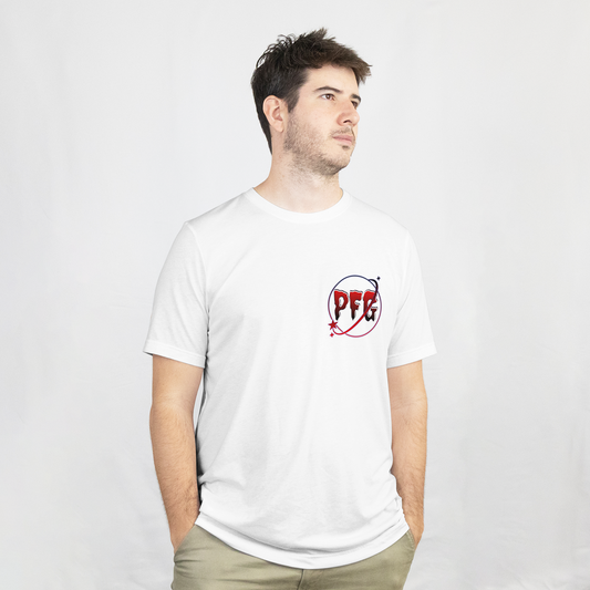 PFG Fire Red White Tee